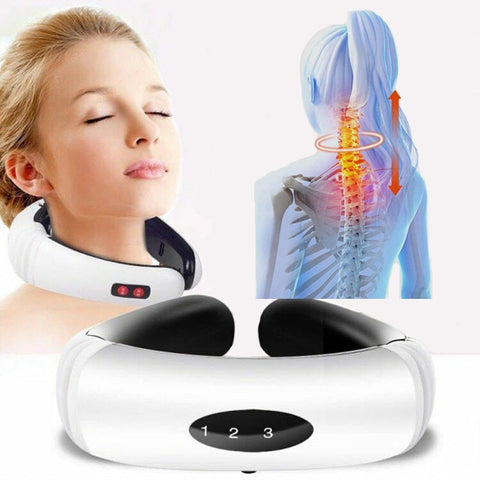Electric Pulse Back and Neck Massager Far Infrared Heating Pain Relief Health Care Relaxation Tool Electric Pulse Back and Neck Massager Far Infrared Heating Pain Relief Health Care Relaxation Tool