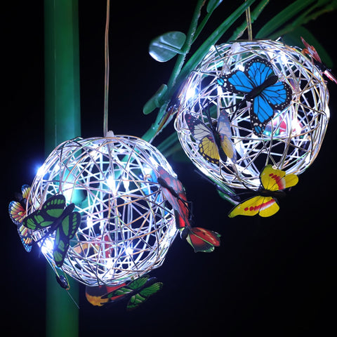 Outdoor Solar Garden Light Metal Home Decorative Nightlight