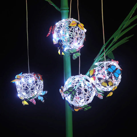 Outdoor Solar Garden Light Metal Home Decorative Nightlight