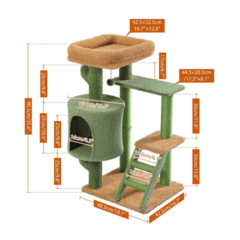 Sisal Cactus Cat Scratching Tree House