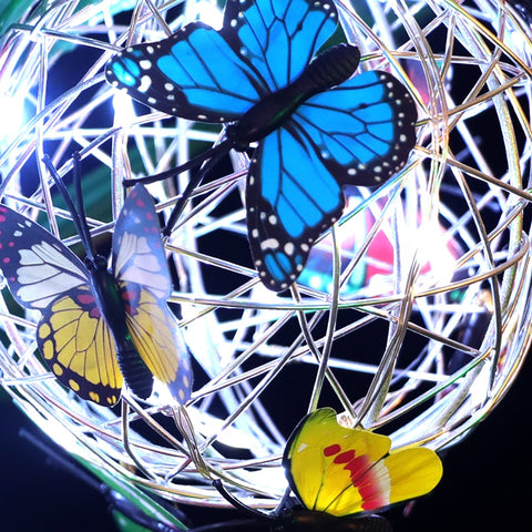Outdoor Solar Garden Light Metal Home Decorative Nightlight