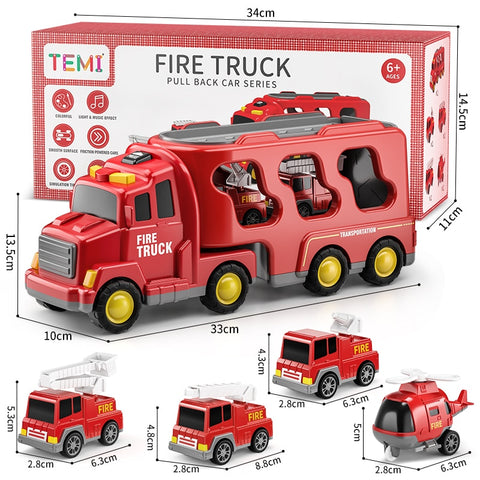 TEMI Diecast Carrier Truck Toys