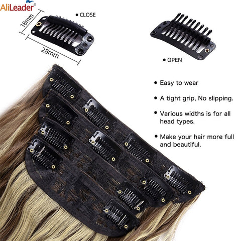 4Pcs/Set 20Inch Synthetic Hair Clip