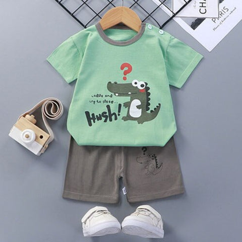 Kids Summer Disney Mickey Mouse Sport Clothing