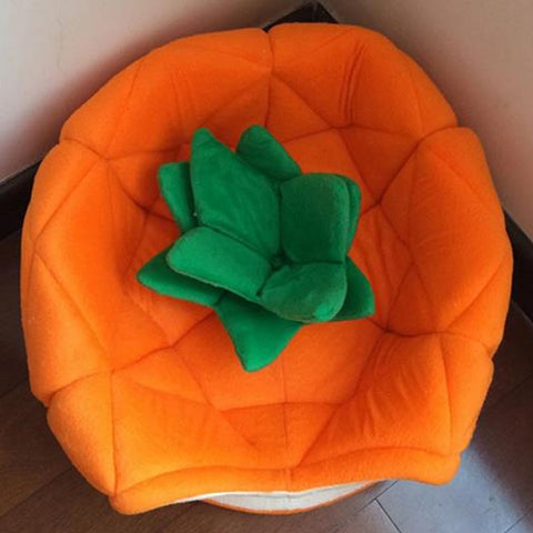 Dog Foldable Pineapple House Bed