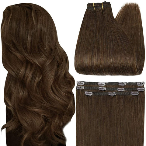 New Full Shine 50 Grams Clip in Hair Extensions