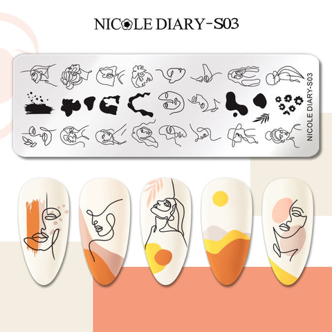 New Flower Leaves Nail Stamping Plates