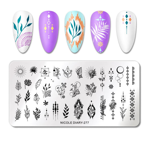New Stainless Steel Loving Heart Nail Stamp Stencil