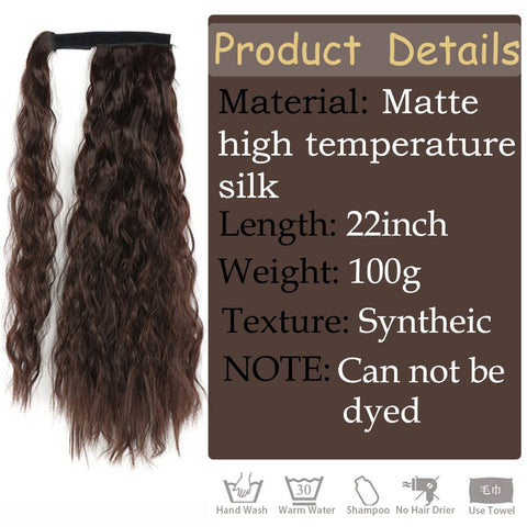 New Natural Hairpiece Headwear Hair Brown Grey