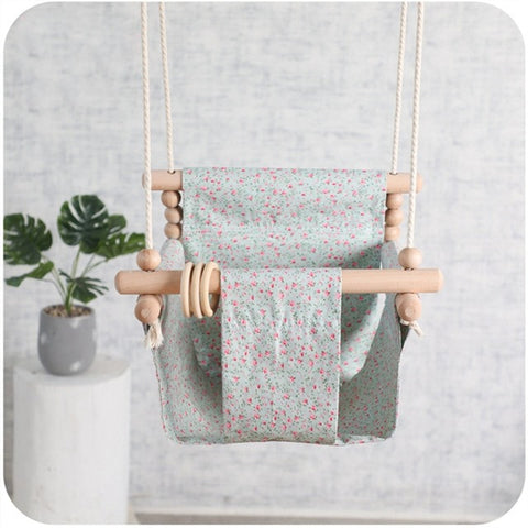 Baby Swing Hanging Wood Chair