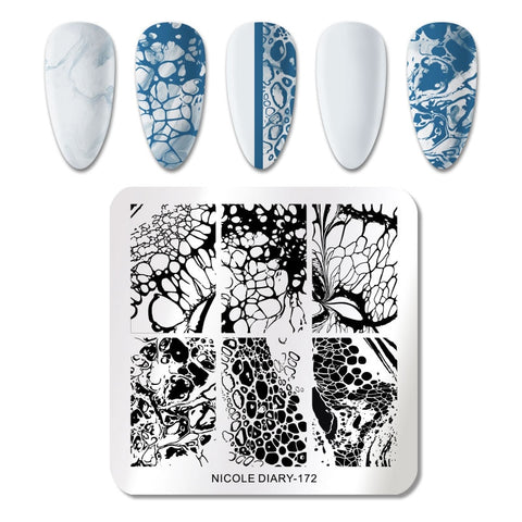 New Space Planet Moon Star Nail Stamping Plates