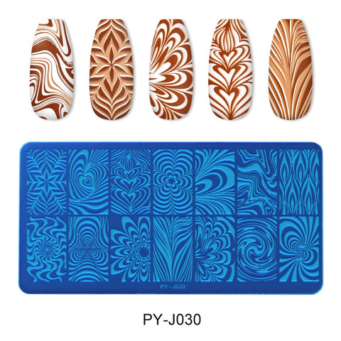 New Geometry Nail Stamping Plates