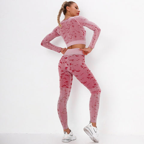 Women Sport Camo Yoga Set