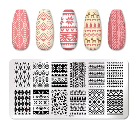 New Geometry Nail Stamping Plates