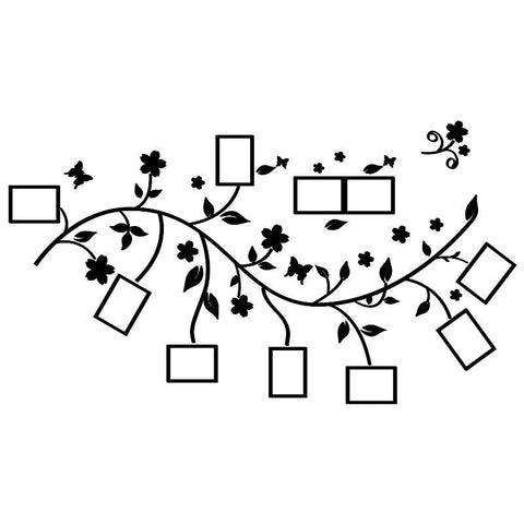 3D DIY Photo Frame Tree Wall Stickers