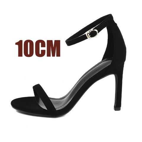 Women Open Toe Ankle Strap Stiletto Heel