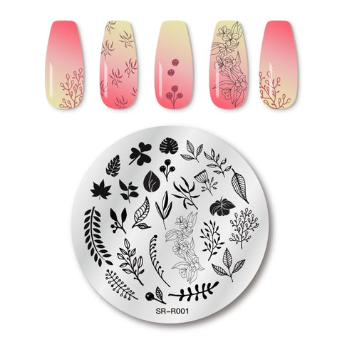 1PC Striped Line Stamping Plates