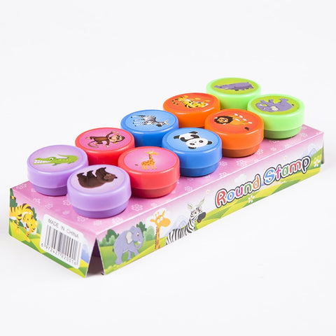 10pcs Self-ink Stamps Children Toy