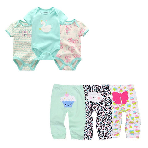 6/9/10PCS Baby Girl Clothes