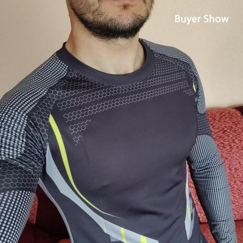 Men Long Sleeve Gym T-shirts