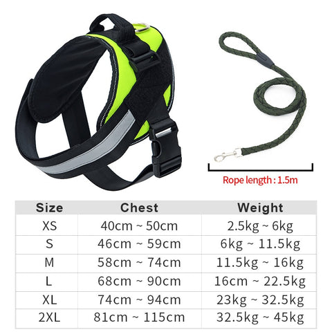 Nylon Heavy Duty Dog Harness Vest