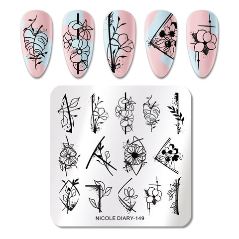 New Snake Leopard Nail Stamping Plates