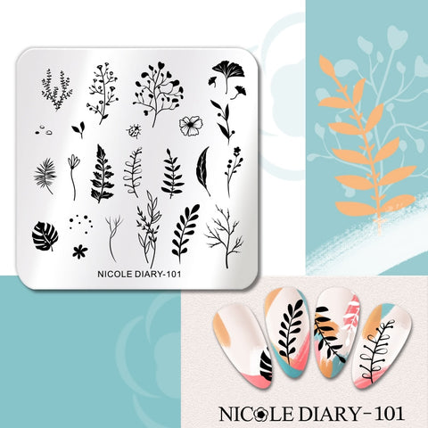 Girl Love Heart Printing Stencil Manicuring Art