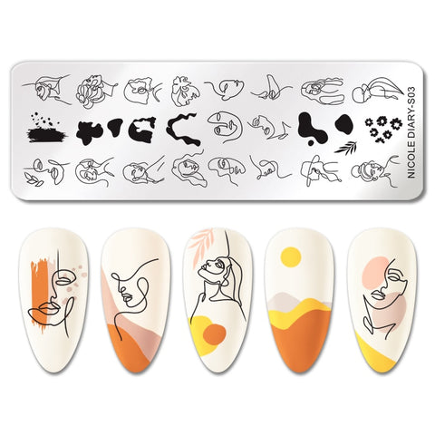New Snake Leopard Nail Stamping Plates
