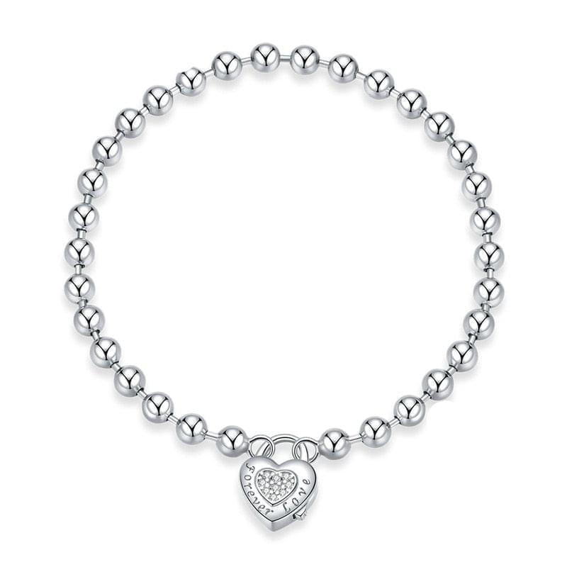 925 Sterling Silver Heart Bracelet