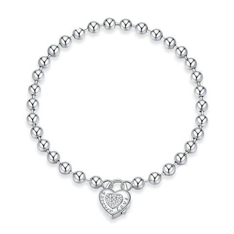 925 Sterling Silver Heart Bracelet