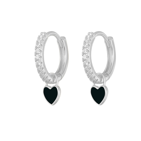 New Aide Silver Color Hoop Earrings