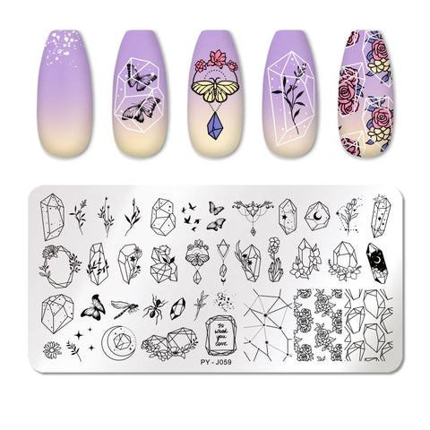 New Geometry Nail Stamping Plates