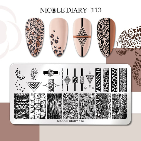 New Flower Leaves Nail Stamping Plates