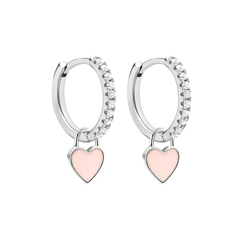 New Aide Silver Color Hoop Earrings