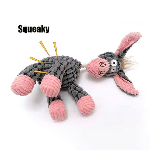 Dog Animal Shape Corduroy Chew Toy