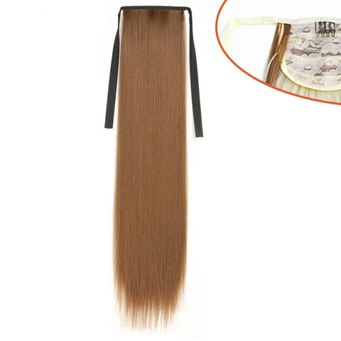 New Long Straight Pony Tail Synthetic Hair