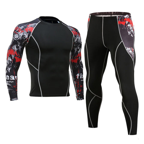 Men Running Fitness Sports Suits