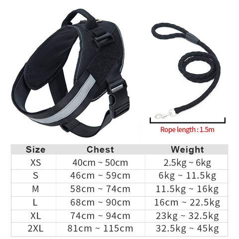 Nylon Heavy Duty Dog Harness Vest