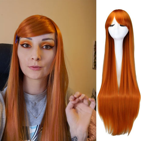 New Long Straight Cosplay Wig