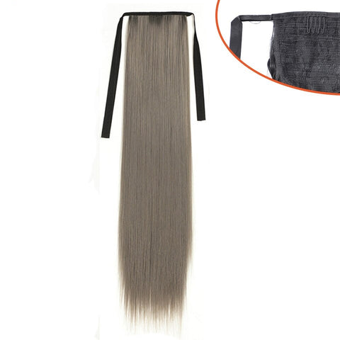 New Long Straight Pony Tail Synthetic Hair