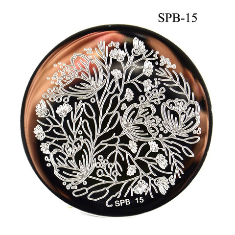 3 Sizes Flower Geometry Nail Stamping Plates
