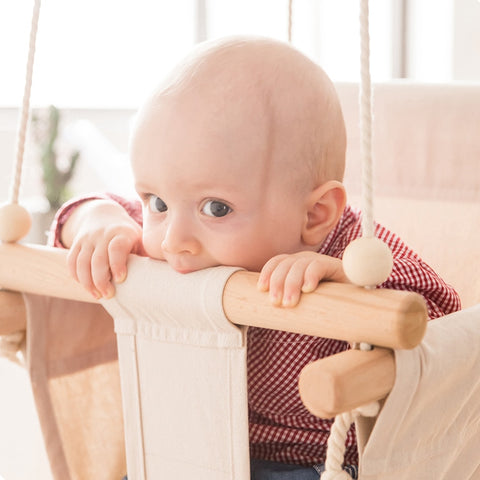 Baby Swing Hanging Wood Chair