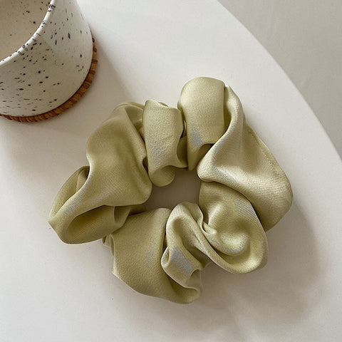 Women Silk Scrunchie Elastic Multicolor Hair Band