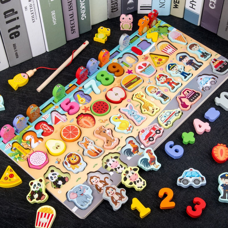 Kids Montessori Educational Wooden Math Toys