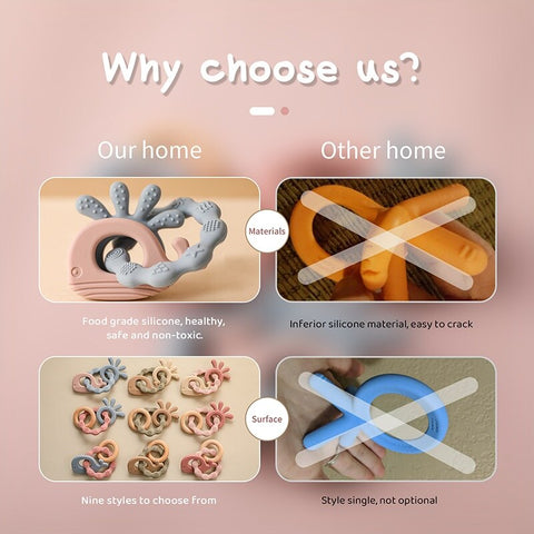 Baby Silicone Teether Ring