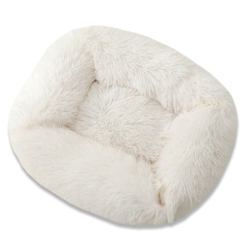 Long Plush Square Dog Beds