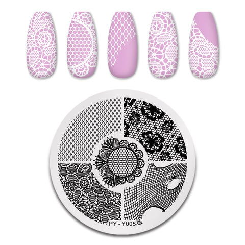 New Flower Geometry Nail Stamping Plates