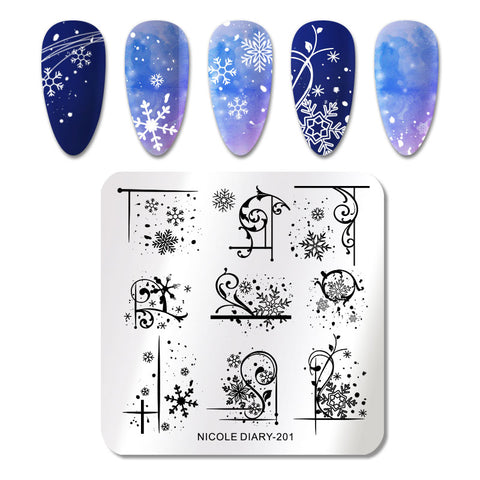 New Space Planet Moon Star Nail Stamping Plates