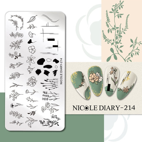 Girl Love Heart Printing Stencil Manicuring Art