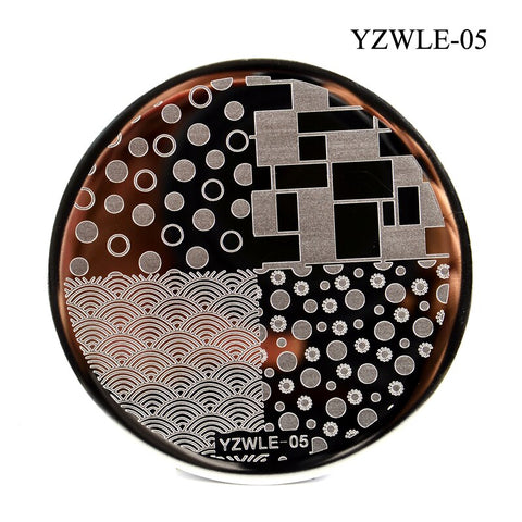 3 Sizes Flower Geometry Nail Stamping Plates